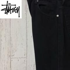 激レア】STUSSY ステューシー デニム ジーンズ 完売モデル 黒 - メルカリ