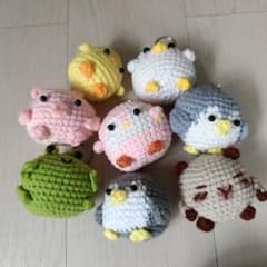 カラフルなあみぐるみセットのサムネイル