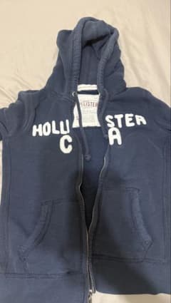 Hollister ジップアップパーカー ネイビー Sのサムネイル