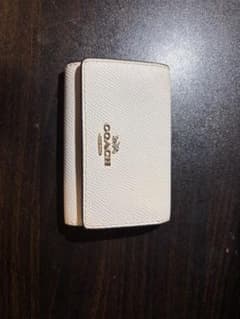COACH ホワイトレザー キーケースのサムネイル