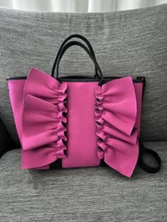 Rapture Pink Shoulder Bag with Frills