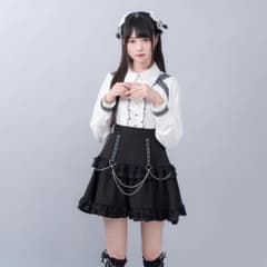 DearMyLove(ディアマイラブ) スタッズレースブレードチェーンスカートのサムネイル