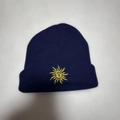 ネイビー ビーニー 太陽の刺繍のサムネイル