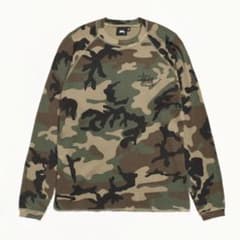 Stussy 迷彩柄 ワッフル サーマル 長袖カットソー - メルカリ