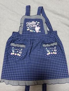 110Hello Kitty キッズ エプロン 三角巾セットのサムネイル