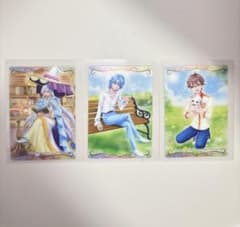プリキュア　ウエハース　3枚セット　校長先生&モフルン　ブルー　兎山悟&兎山大福のサムネイル