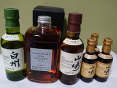 山崎12年ミニ５０ｍｌ、NA山崎１８０ｍｌ、NA白州１８０ｍｌ、フロムザバレルのサムネイル