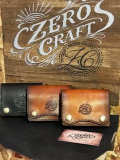 ZERO CRAFT本革 ミニトラッカーウォレット / ハンドメイドのサムネイル