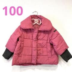 petit main ピンク ダウンコート　女の子　100 冬　子供服のサムネイル