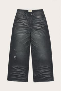 Trendt vision Black Whisker Denim Jeans - メルカリ