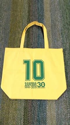 鹿島アントラーズ 30周年記念 トートバッグ　10番　ジーコのサムネイル