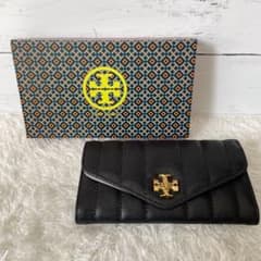 新品未使用品】箱ショップ袋付き トリーバーチ 長財布 ブラック 