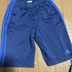 adidas キッズ ハーフパンツ ネイビーのサムネイル