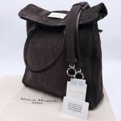 超美品 メゾンマルジェラ 5AC デイリーバーティカル スエード 2WAY