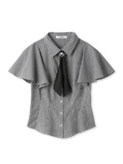 新品未使用 snidel タイ付きブラウス CHECKのサムネイル