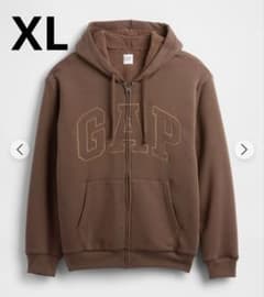 GAP ロゴパーカー ボア ブラウン XL - メルカリ