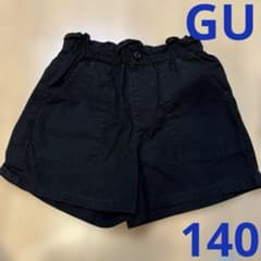 Thumbnail of GU 黒 ハーフパンツ ゴムウエスト 140