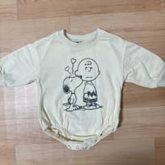【お値下げしました】SNOOPY ロンパース　サイズ70のサムネイル