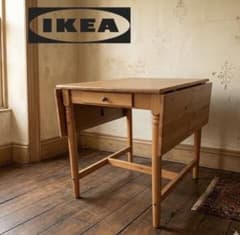 IKEA INGATORP テーブル　バタフライテーブル　イケア【廃盤】 美品】イケア バタフライテーブル ダイニングテーブル アンティーク