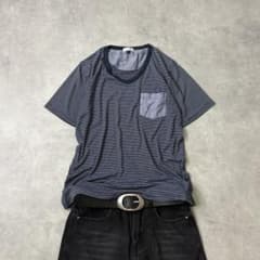 Y2K Striped V-Neck S/S Tee Grunge C-Boy - メルカリ