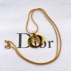 Dior ディオール ネックレス ゴールド ロゴ 4連 サークル ヴィンテージのサムネイル