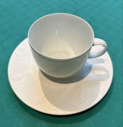 【未使用】魔笛　ホワイト　カップ＆ソーサー　C＆S　ローゼンタールのサムネイル