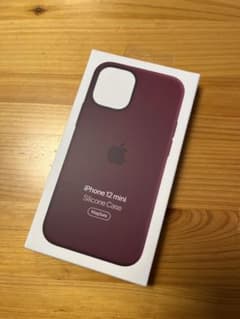 新品未使用　iphone 12 mini 純正シリコンケース　プラムのサムネイル