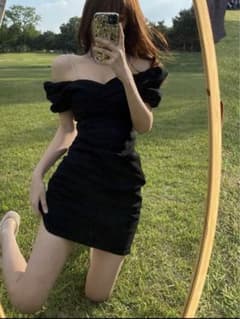 SHEIN ミニワンピース オフショルのサムネイル