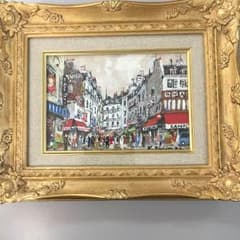 藤森悠二「ムフタール街」油絵のサムネイル