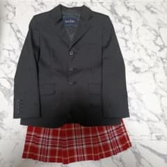 EAST BOY ブレザーとチェックスカート セット 120のサムネイル