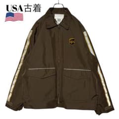 USA古着 UPS 企業物ワークジャケット 茶色 L ブルゾン ジャンパー 