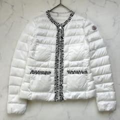 【moncler】 HIVA ホワイト MONCLER モンクレール HIVA 近年モデル ノーカラー ダウン ホワイト