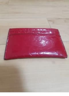 COACH シグネチャー カードケース レッドのサムネイル