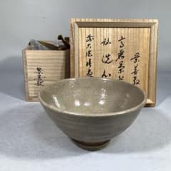 TM様専用 茶道具 啓寿庵 七宝釉薬彩 花文 茶碗 共箱 N 7222