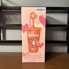 GIGO TWICE LOVELYS ストローキャップ付きプラタンブラー モモのサムネイル