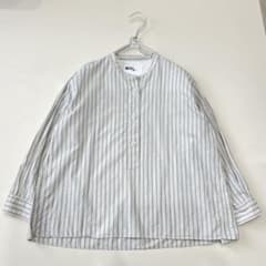 美品・24モデル✨エムエイチエル バンドカラー プルオーバーシャツ 