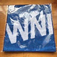 WNI ロゴ入り タオルハンカチ 青のサムネイル
