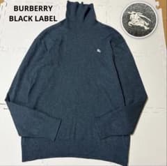 BURBERRY BLACK LABEL カシミヤ混 タートルネック ニット3 - メルカリ