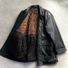 美品✨BALMAN ラムレザー キルティングジャケット ヴィンテージ 黒 L相当 LAVENHAM（ラベンハム） テイナム キルティング ジャケット TEYNHAM