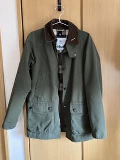 Barbour ジャケット 36 オリーブグリーン（フード付き） - メルカリ