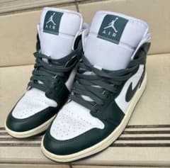 NIKE AIR JORDAN 1 MID ダークグリーン ホワイトのサムネイル