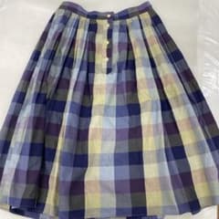 マーガレットハウエル　I ペイズリー柄フレアスカート マーガレットハウエル チェック柄 フレアスカート S - メルカリ