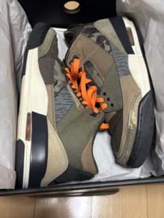 【美品】NIKE AIR JORDAN 3 RETRO CAMO 【27cm】のサムネイル