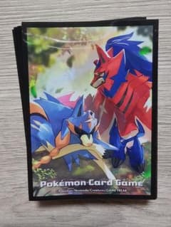 ​【64枚/美品】ポケカ デッキシールド ザシアン ザマゼンタのサムネイル