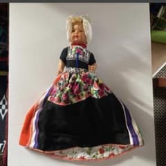 2つの顔がある民族衣装人形 ヴィンテージドール/オランダ アンティーク