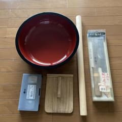 めん棒・こね鉢・麺切り包丁・のし板セット - メルカリ
