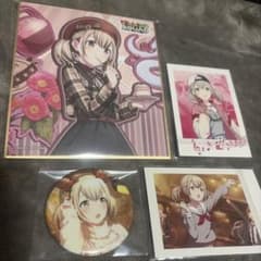 プロセカ 小豆沢こはね ミニ色紙 缶バッチ プロマイド グッズ4点セットのサムネイル