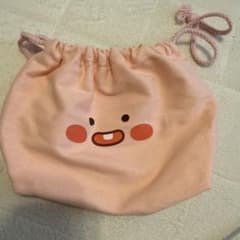 Kakao Friends 巾着袋 ポーチ ピンクのサムネイル