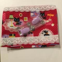 あずみの様専用  移動ポケット  【女の子】 黒猫  くろねこのサムネイル