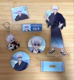 呪術廻戦 懐玉・玉折 五条悟 花やしき アクスタ 缶バッジ まとめて